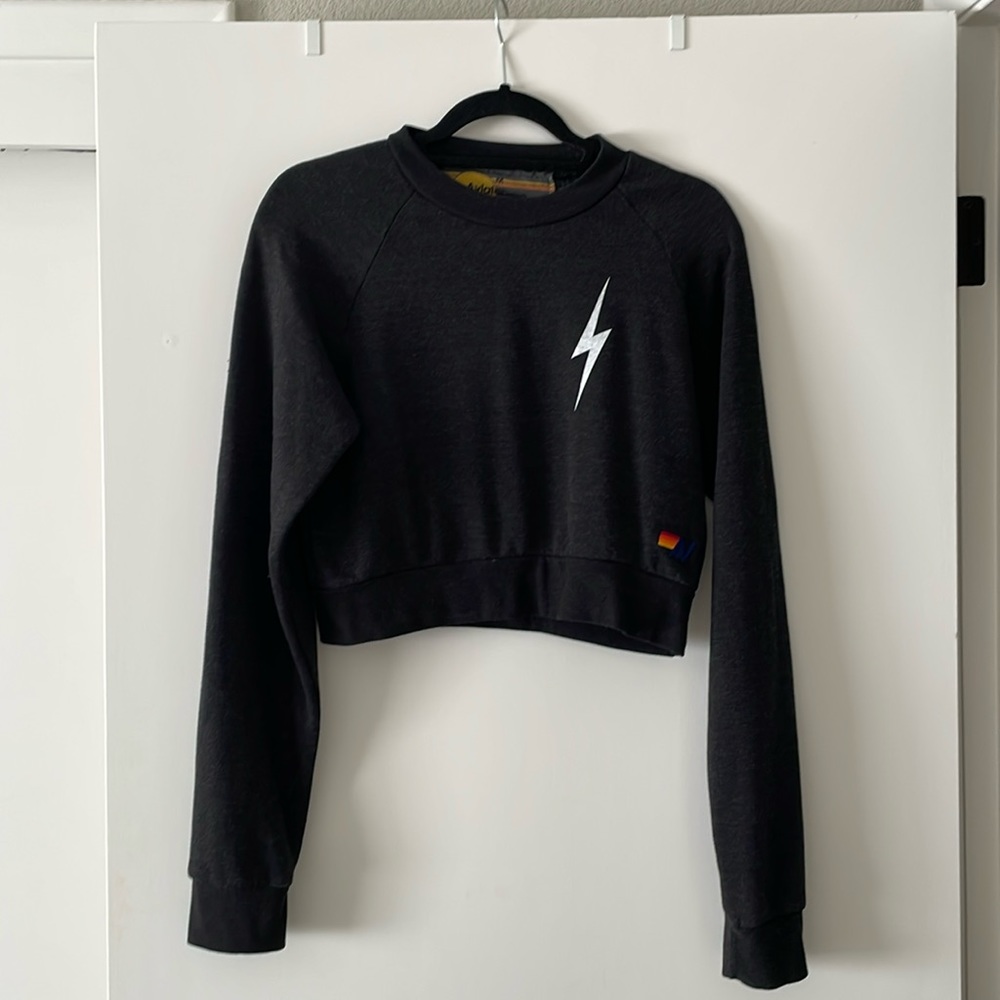 NWOT Cropped Aviator Nation Sweatshirt